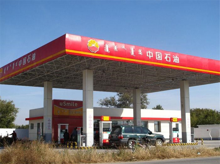 攀枝花加油站钢结构网架案例1
